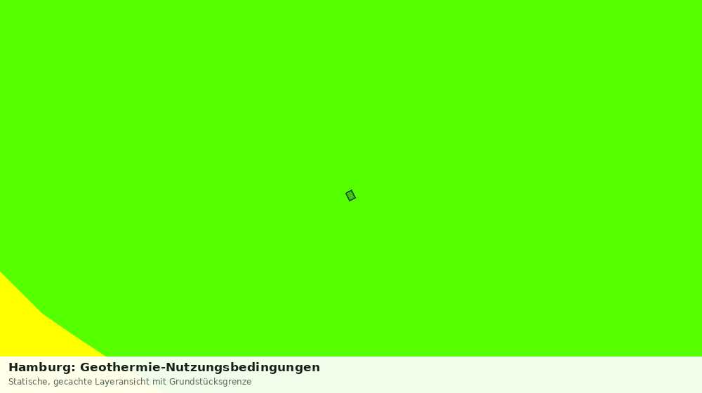 Statische Kartenansicht: Hamburg: Geothermie-Nutzungsbedingungen