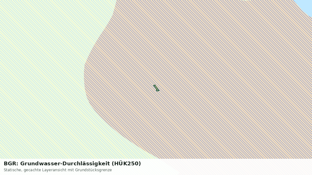 Statische Kartenansicht: BGR: Grundwasser-Durchlässigkeit (HÜK250)