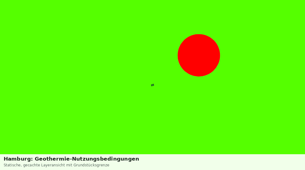 Statische Kartenansicht: Hamburg: Geothermie-Nutzungsbedingungen