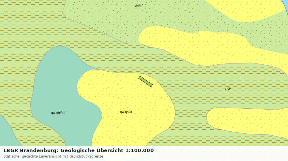Statische Kartenansicht: LBGR Brandenburg: Geologische Übersicht 1:100.000