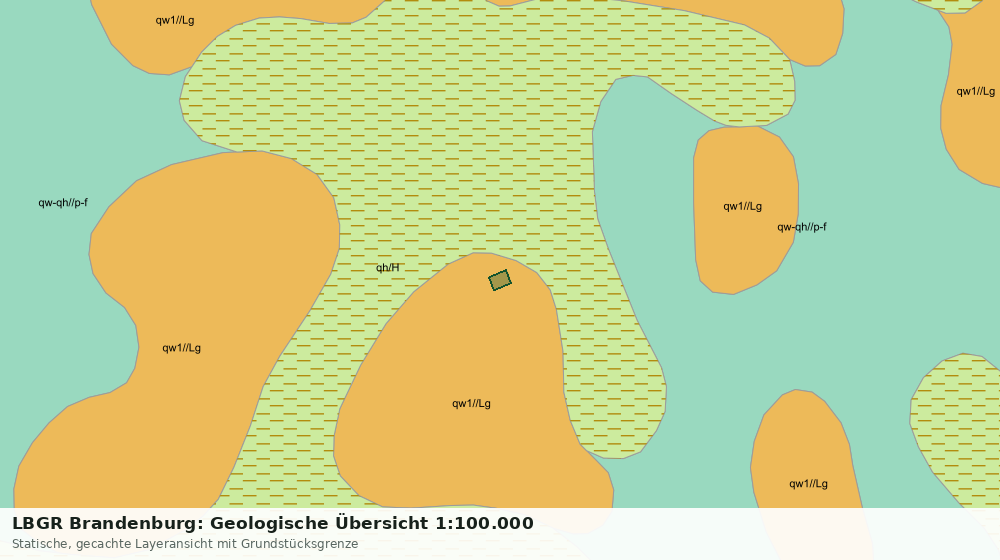 Statische Kartenansicht: LBGR Brandenburg: Geologische Übersicht 1:100.000