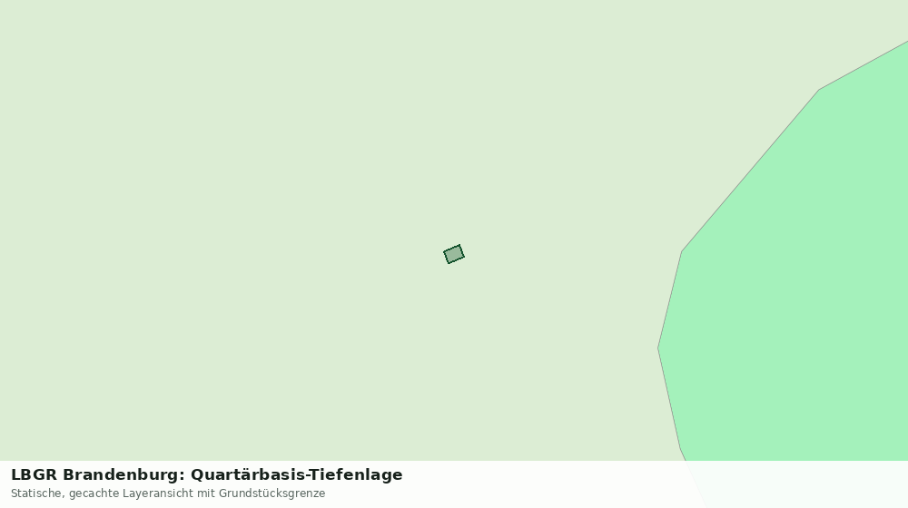 Statische Kartenansicht: LBGR Brandenburg: Quartärbasis-Tiefenlage