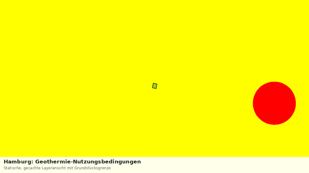 Statische Kartenansicht: Hamburg: Geothermie-Nutzungsbedingungen
