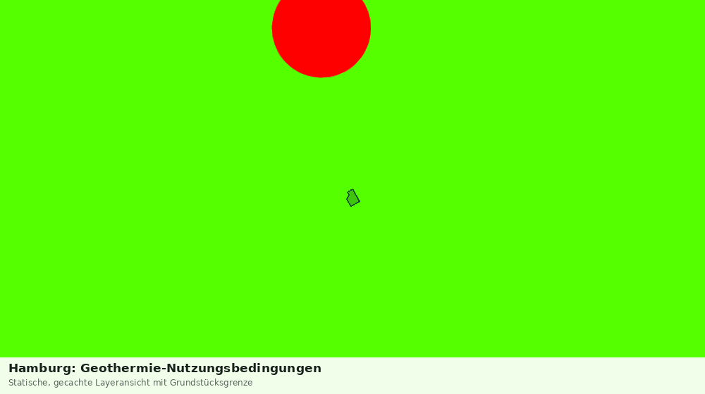 Statische Kartenansicht: Hamburg: Geothermie-Nutzungsbedingungen