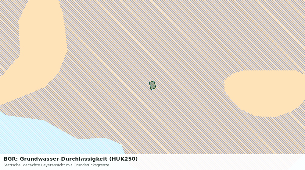 Statische Kartenansicht: BGR: Grundwasser-Durchlässigkeit (HÜK250)