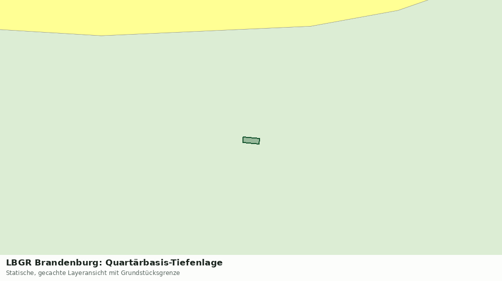 Statische Kartenansicht: LBGR Brandenburg: Quartärbasis-Tiefenlage