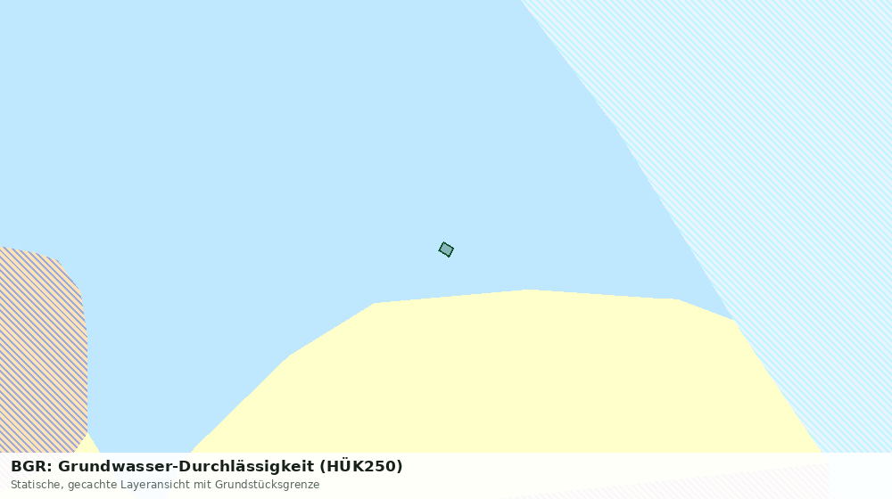 Statische Kartenansicht: BGR: Grundwasser-Durchlässigkeit (HÜK250)