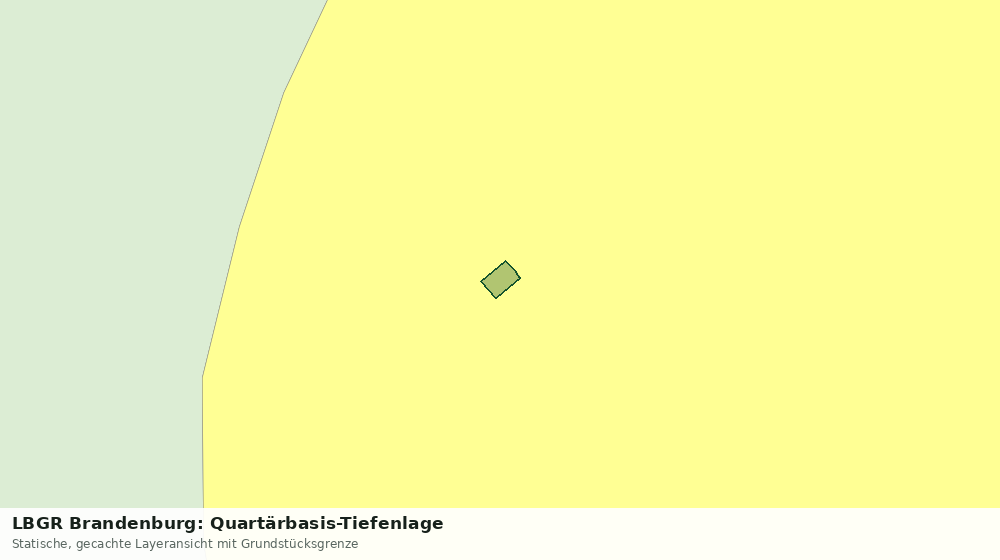 Statische Kartenansicht: LBGR Brandenburg: Quartärbasis-Tiefenlage