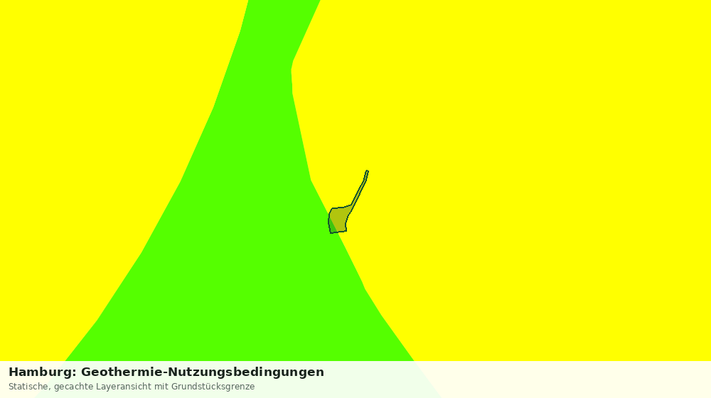 Statische Kartenansicht: Hamburg: Geothermie-Nutzungsbedingungen