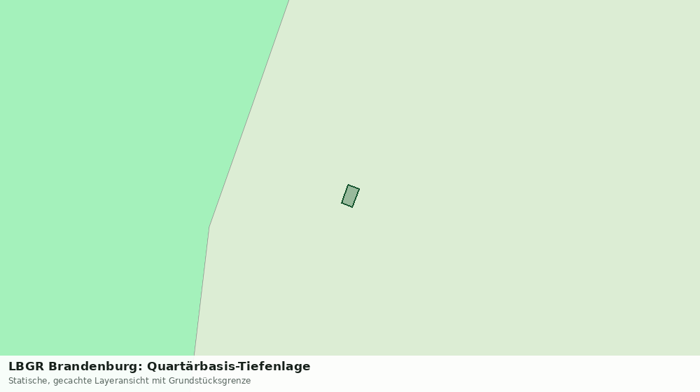 Statische Kartenansicht: LBGR Brandenburg: Quartärbasis-Tiefenlage