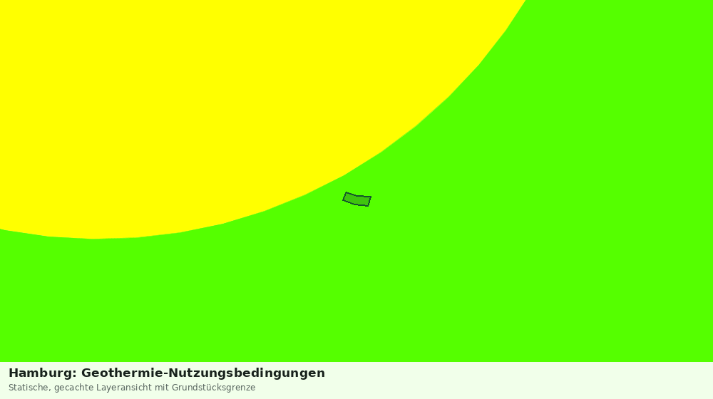 Statische Kartenansicht: Hamburg: Geothermie-Nutzungsbedingungen
