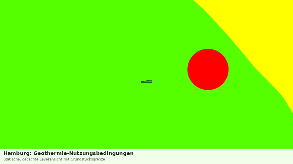 Statische Kartenansicht: Hamburg: Geothermie-Nutzungsbedingungen