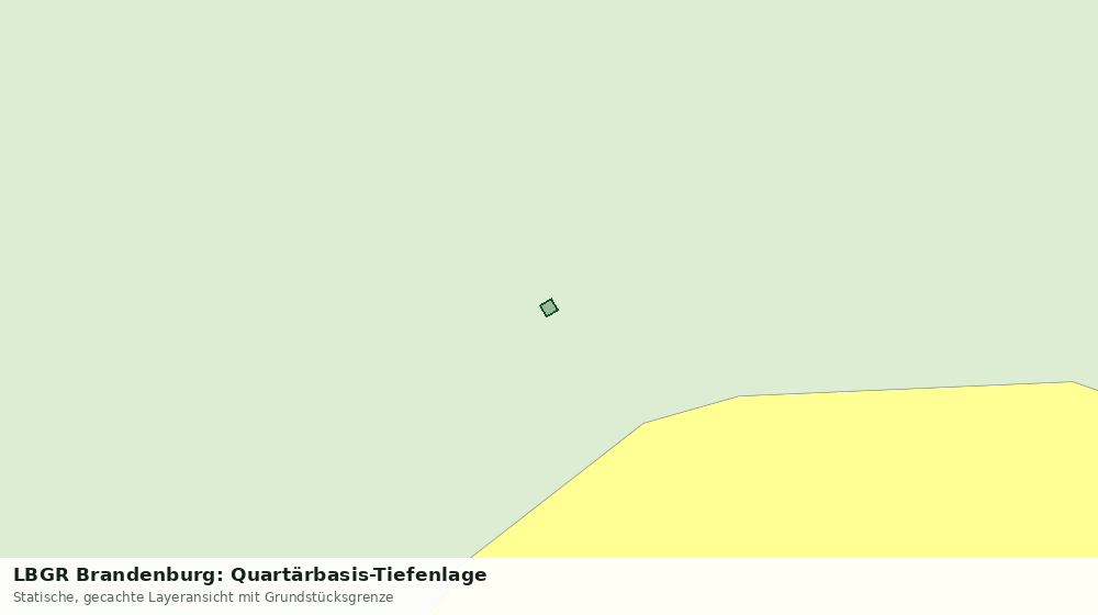 Statische Kartenansicht: LBGR Brandenburg: Quartärbasis-Tiefenlage