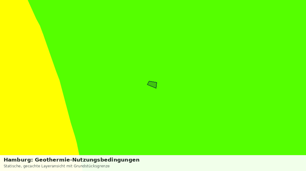Statische Kartenansicht: Hamburg: Geothermie-Nutzungsbedingungen