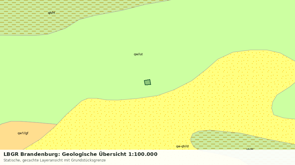 Statische Kartenansicht: LBGR Brandenburg: Geologische Übersicht 1:100.000