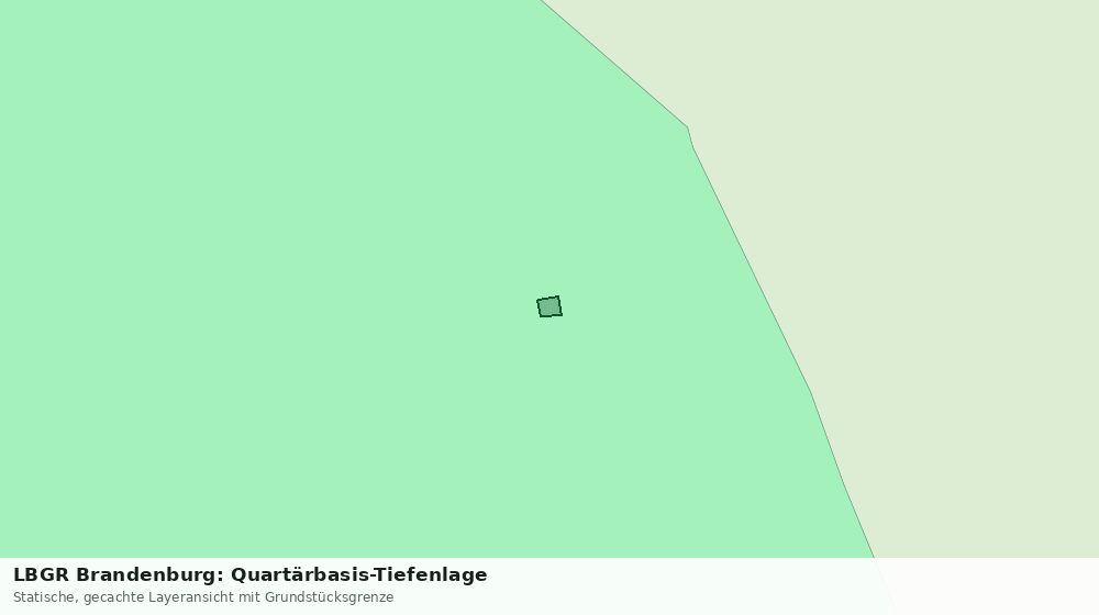 Statische Kartenansicht: LBGR Brandenburg: Quartärbasis-Tiefenlage
