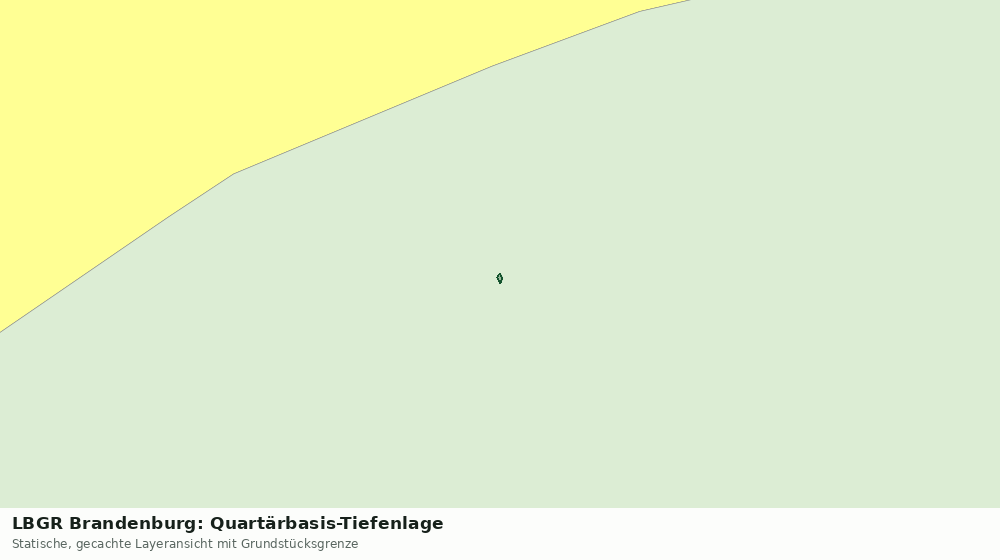 Statische Kartenansicht: LBGR Brandenburg: Quartärbasis-Tiefenlage