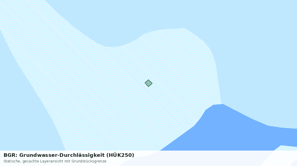 Statische Kartenansicht: BGR: Grundwasser-Durchlässigkeit (HÜK250)