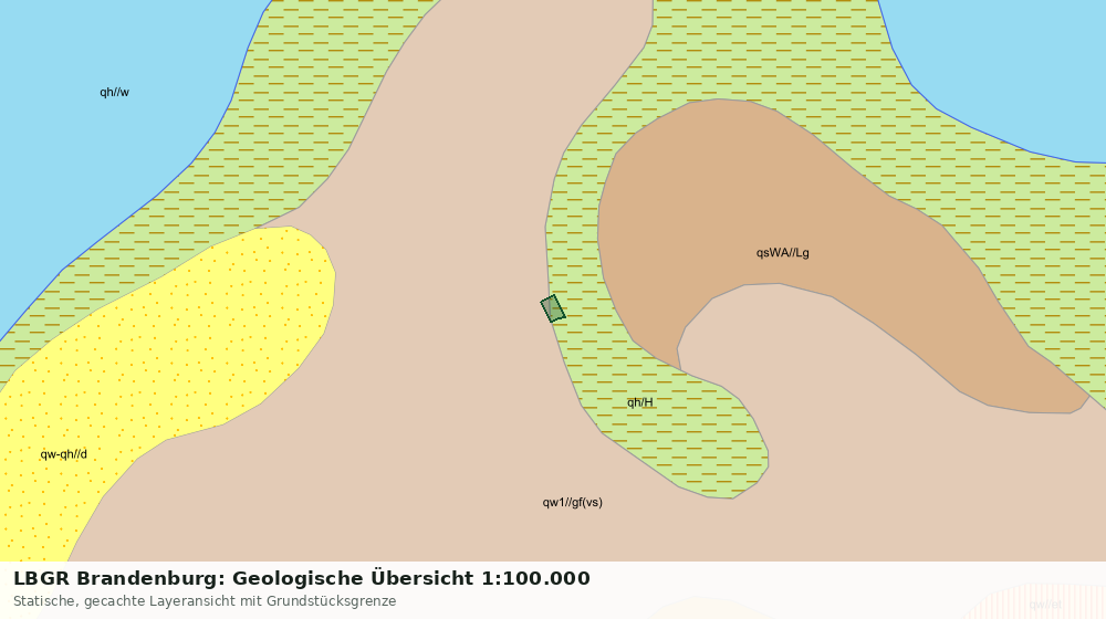 Statische Kartenansicht: LBGR Brandenburg: Geologische Übersicht 1:100.000