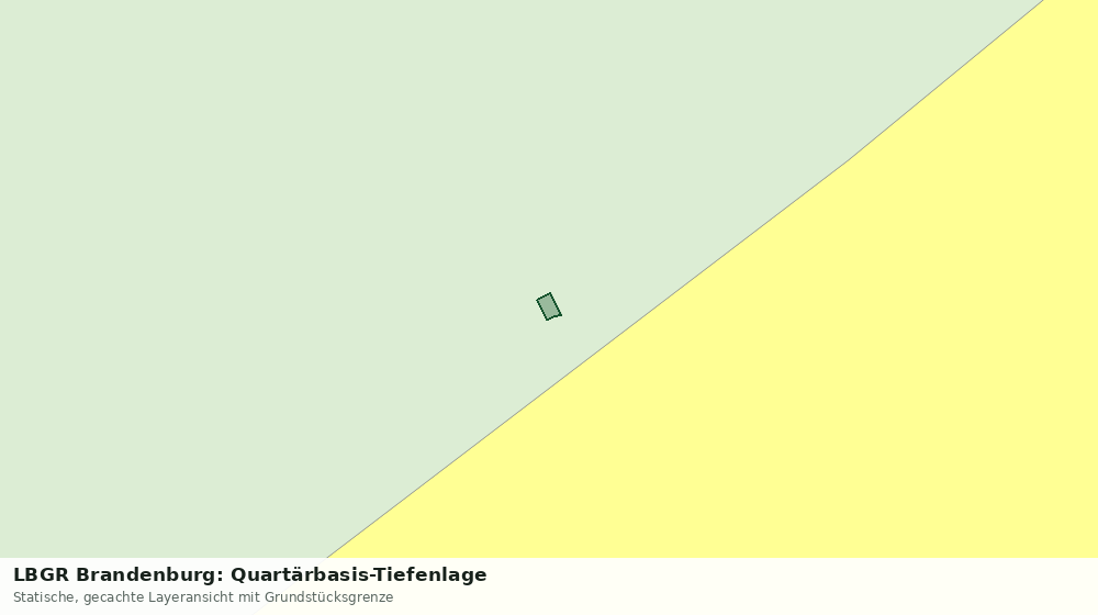 Statische Kartenansicht: LBGR Brandenburg: Quartärbasis-Tiefenlage