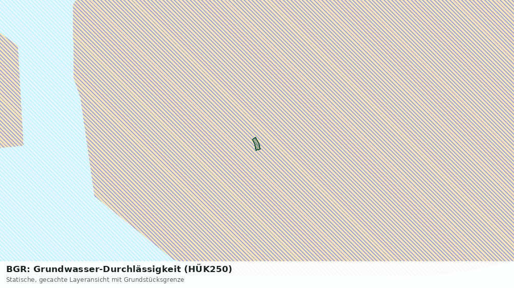 Statische Kartenansicht: BGR: Grundwasser-Durchlässigkeit (HÜK250)
