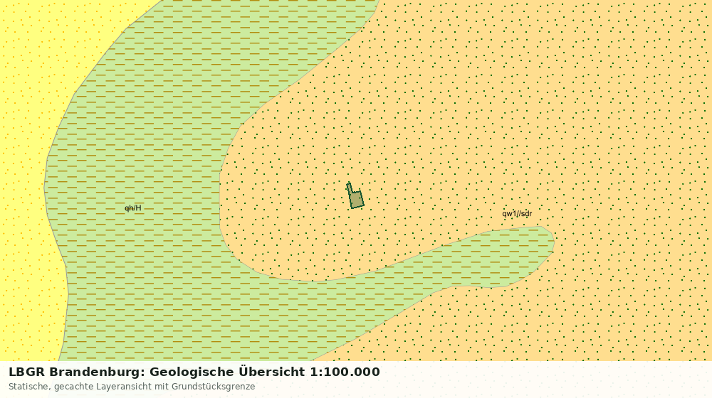 Statische Kartenansicht: LBGR Brandenburg: Geologische Übersicht 1:100.000