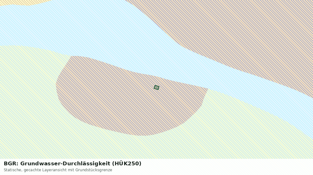 Statische Kartenansicht: BGR: Grundwasser-Durchlässigkeit (HÜK250)