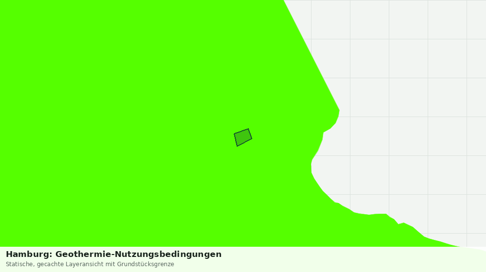 Statische Kartenansicht: Hamburg: Geothermie-Nutzungsbedingungen