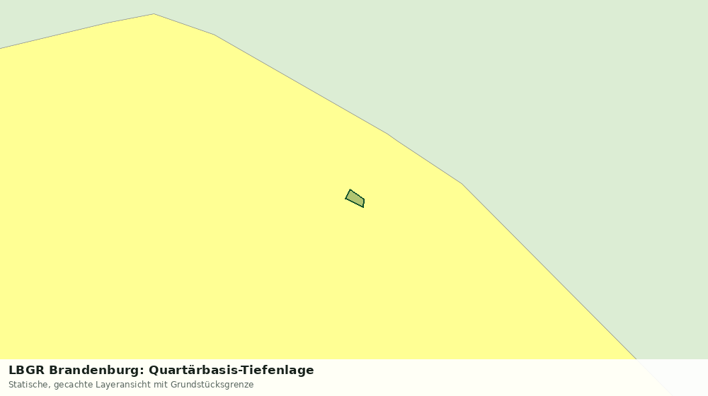 Statische Kartenansicht: LBGR Brandenburg: Quartärbasis-Tiefenlage