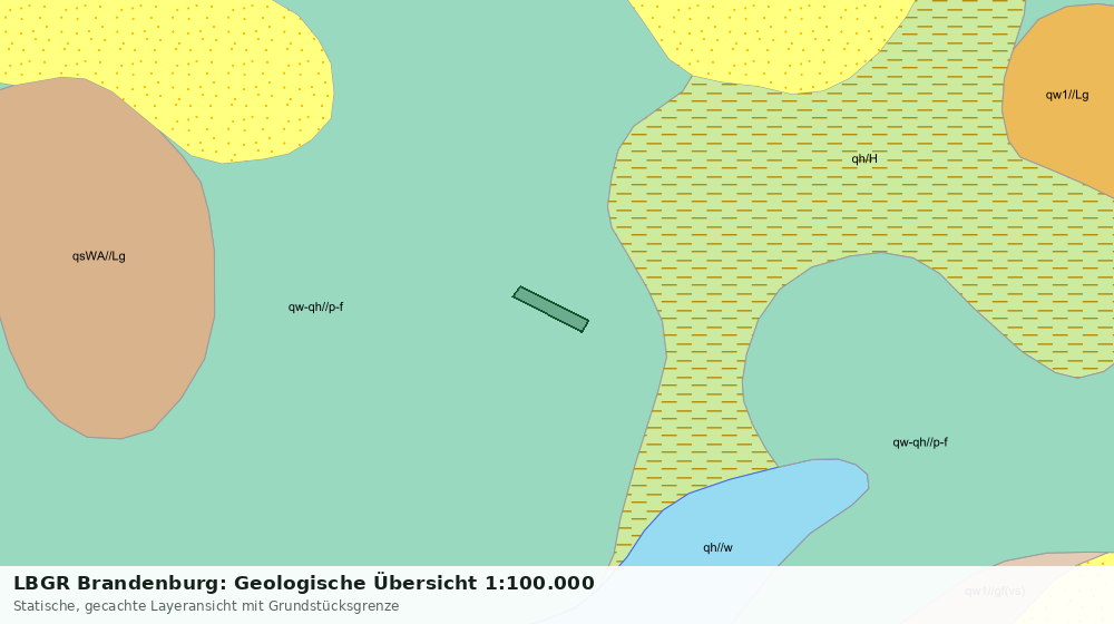 Statische Kartenansicht: LBGR Brandenburg: Geologische Übersicht 1:100.000