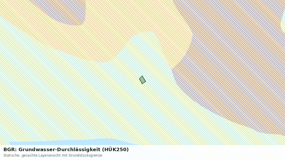Statische Kartenansicht: BGR: Grundwasser-Durchlässigkeit (HÜK250)