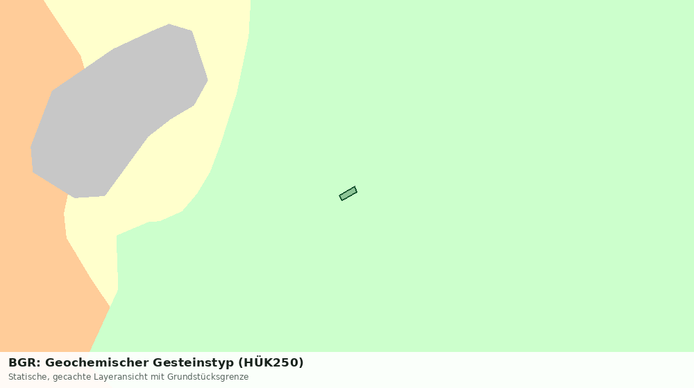 Statische Kartenansicht: BGR: Geochemischer Gesteinstyp (HÜK250)
