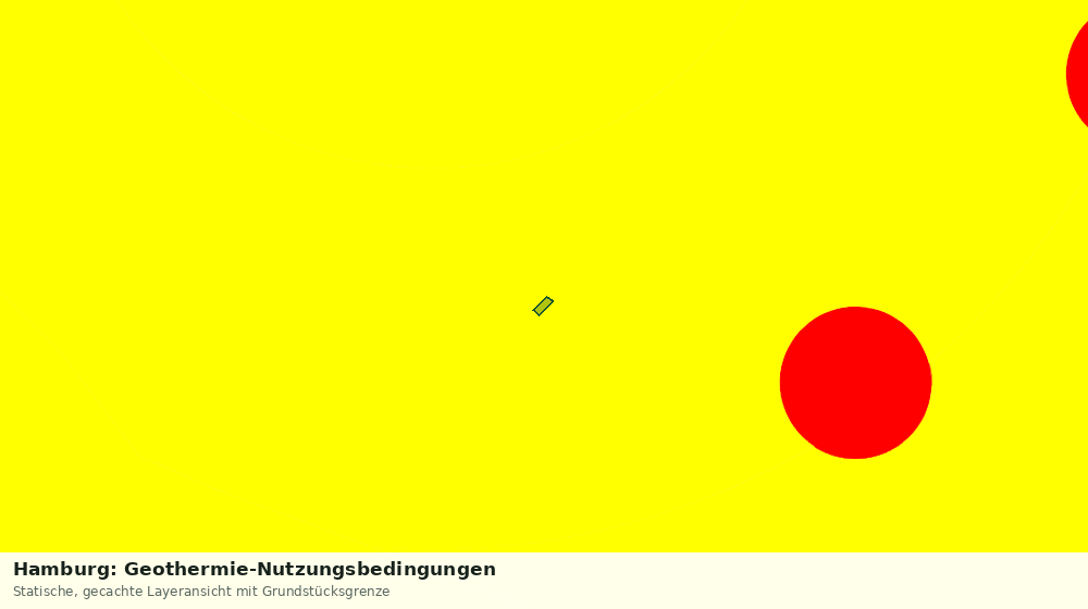 Statische Kartenansicht: Hamburg: Geothermie-Nutzungsbedingungen
