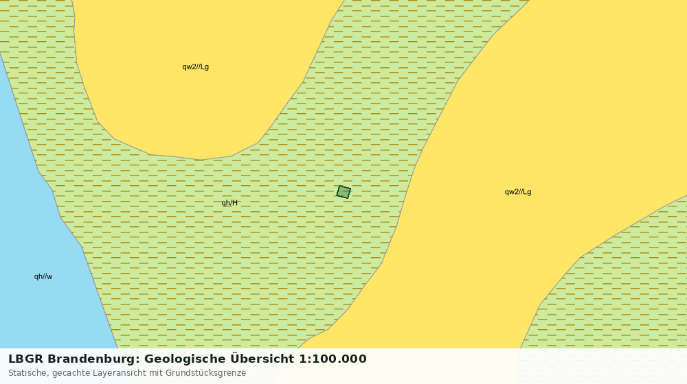 Statische Kartenansicht: LBGR Brandenburg: Geologische Übersicht 1:100.000