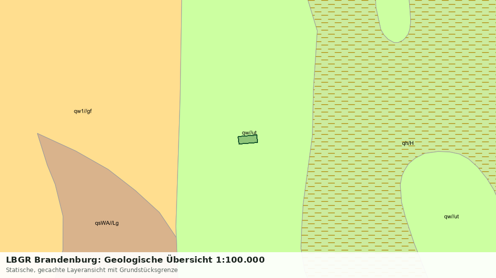 Statische Kartenansicht: LBGR Brandenburg: Geologische Übersicht 1:100.000