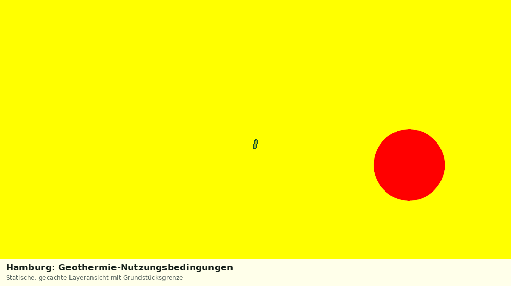 Statische Kartenansicht: Hamburg: Geothermie-Nutzungsbedingungen