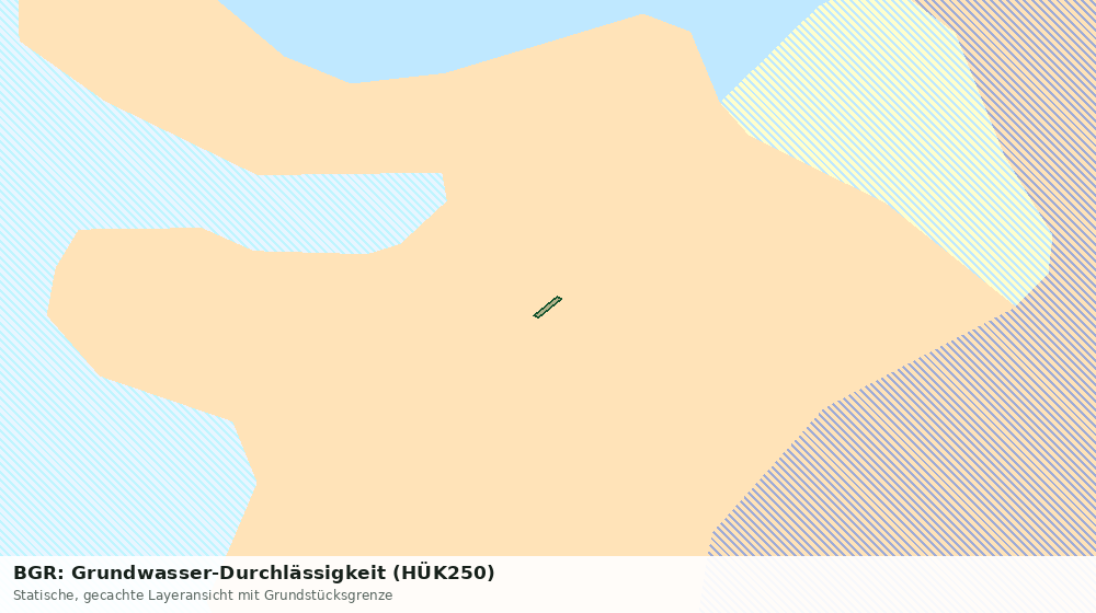 Statische Kartenansicht: BGR: Grundwasser-Durchlässigkeit (HÜK250)