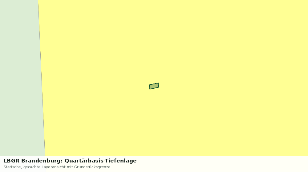 Statische Kartenansicht: LBGR Brandenburg: Quartärbasis-Tiefenlage