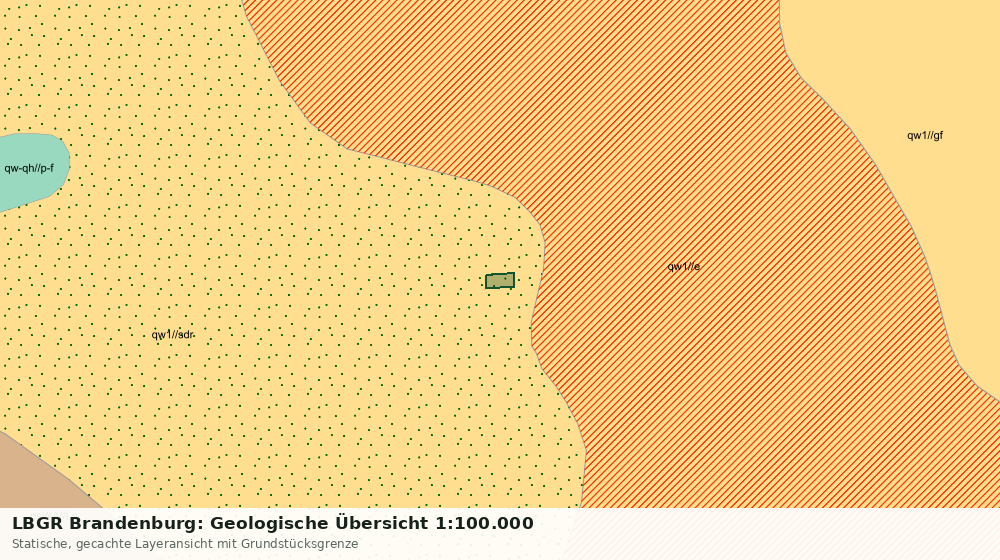 Statische Kartenansicht: LBGR Brandenburg: Geologische Übersicht 1:100.000