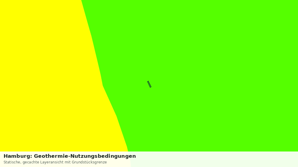 Statische Kartenansicht: Hamburg: Geothermie-Nutzungsbedingungen