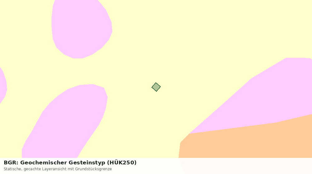 Statische Kartenansicht: BGR: Geochemischer Gesteinstyp (HÜK250)