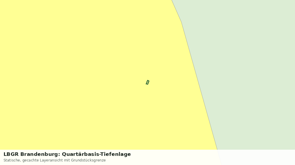 Statische Kartenansicht: LBGR Brandenburg: Quartärbasis-Tiefenlage
