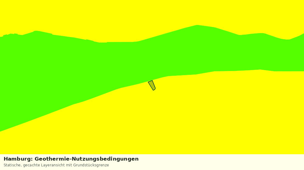 Statische Kartenansicht: Hamburg: Geothermie-Nutzungsbedingungen