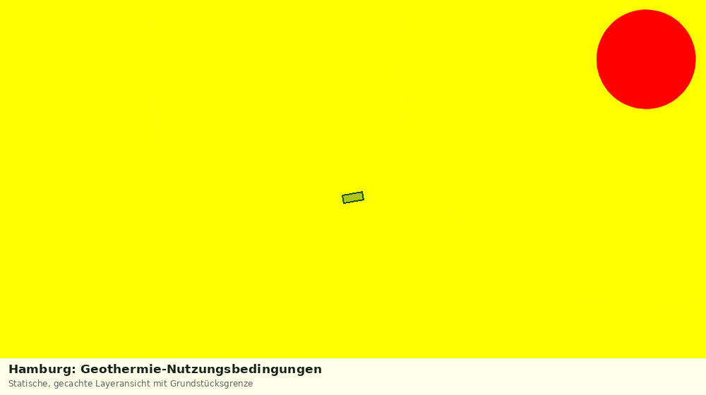 Statische Kartenansicht: Hamburg: Geothermie-Nutzungsbedingungen