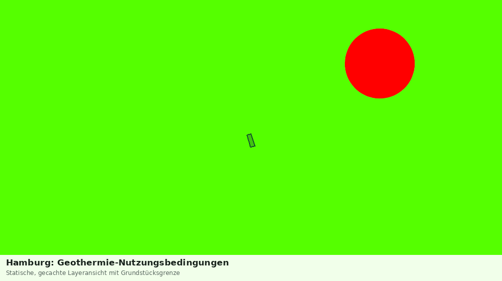 Statische Kartenansicht: Hamburg: Geothermie-Nutzungsbedingungen