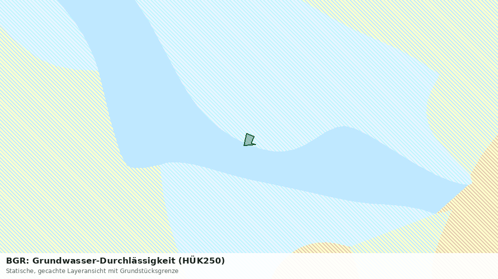 Statische Kartenansicht: BGR: Grundwasser-Durchlässigkeit (HÜK250)