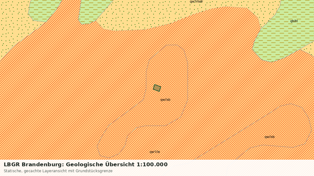 Statische Kartenansicht: LBGR Brandenburg: Geologische Übersicht 1:100.000