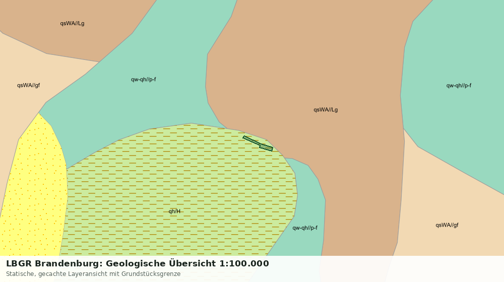 Statische Kartenansicht: LBGR Brandenburg: Geologische Übersicht 1:100.000