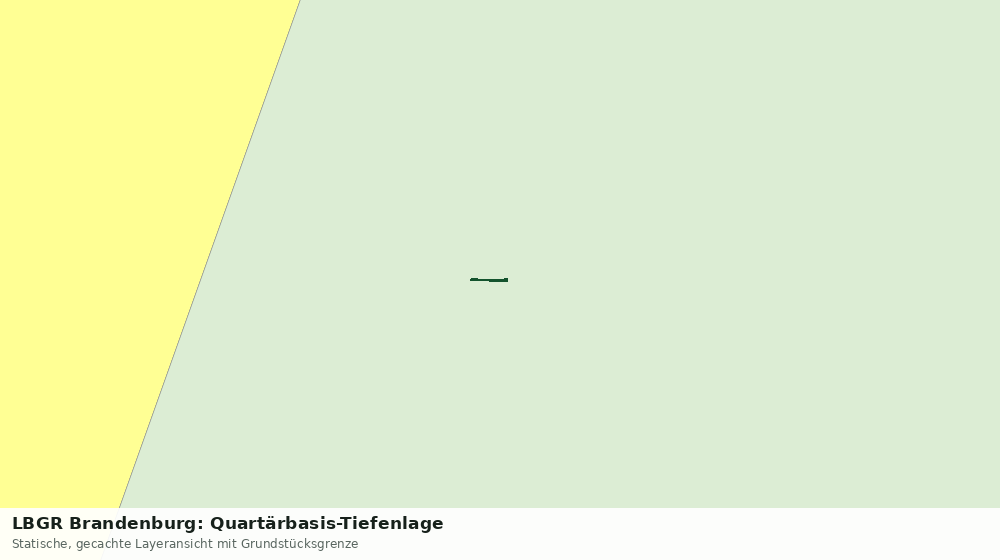 Statische Kartenansicht: LBGR Brandenburg: Quartärbasis-Tiefenlage