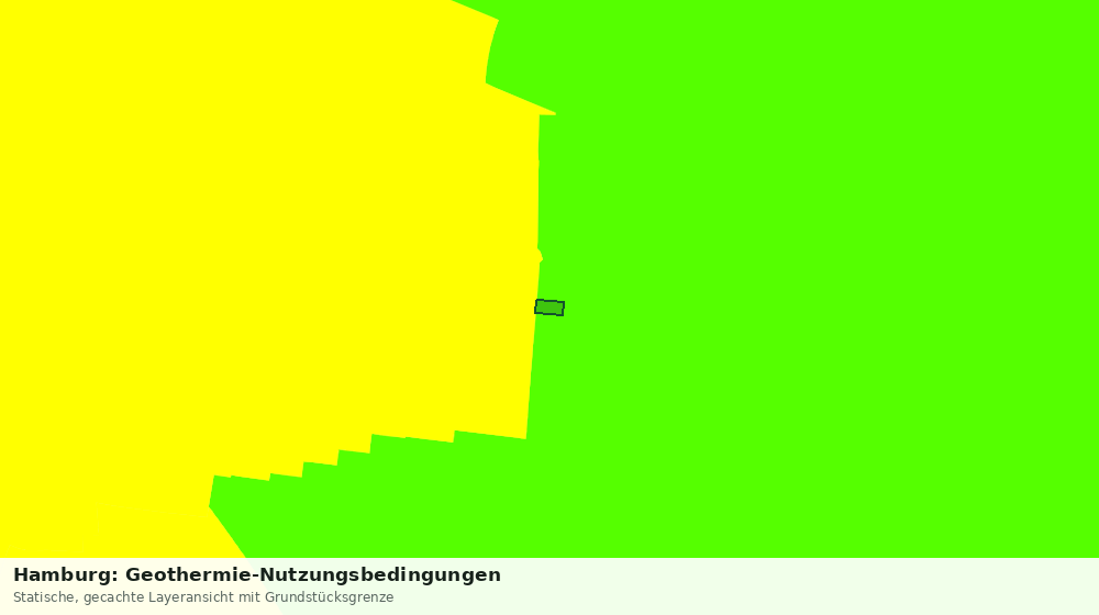 Statische Kartenansicht: Hamburg: Geothermie-Nutzungsbedingungen